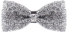 Rhinestone Bow Ties for Men - Pre Tied Sequin Bowties Men with Adjustable Length