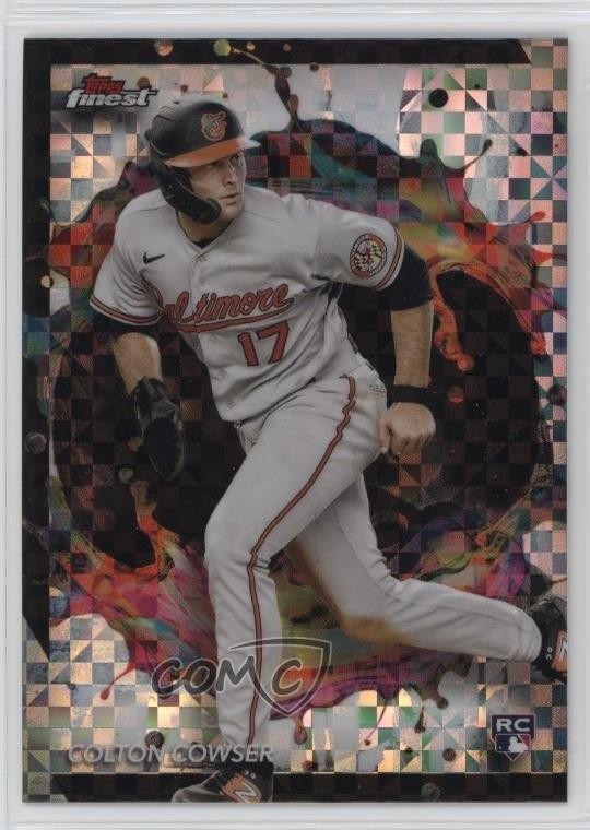 2024 Topps Finest Rare Checkerboard Refractor Colton Cowser #255 1d0h