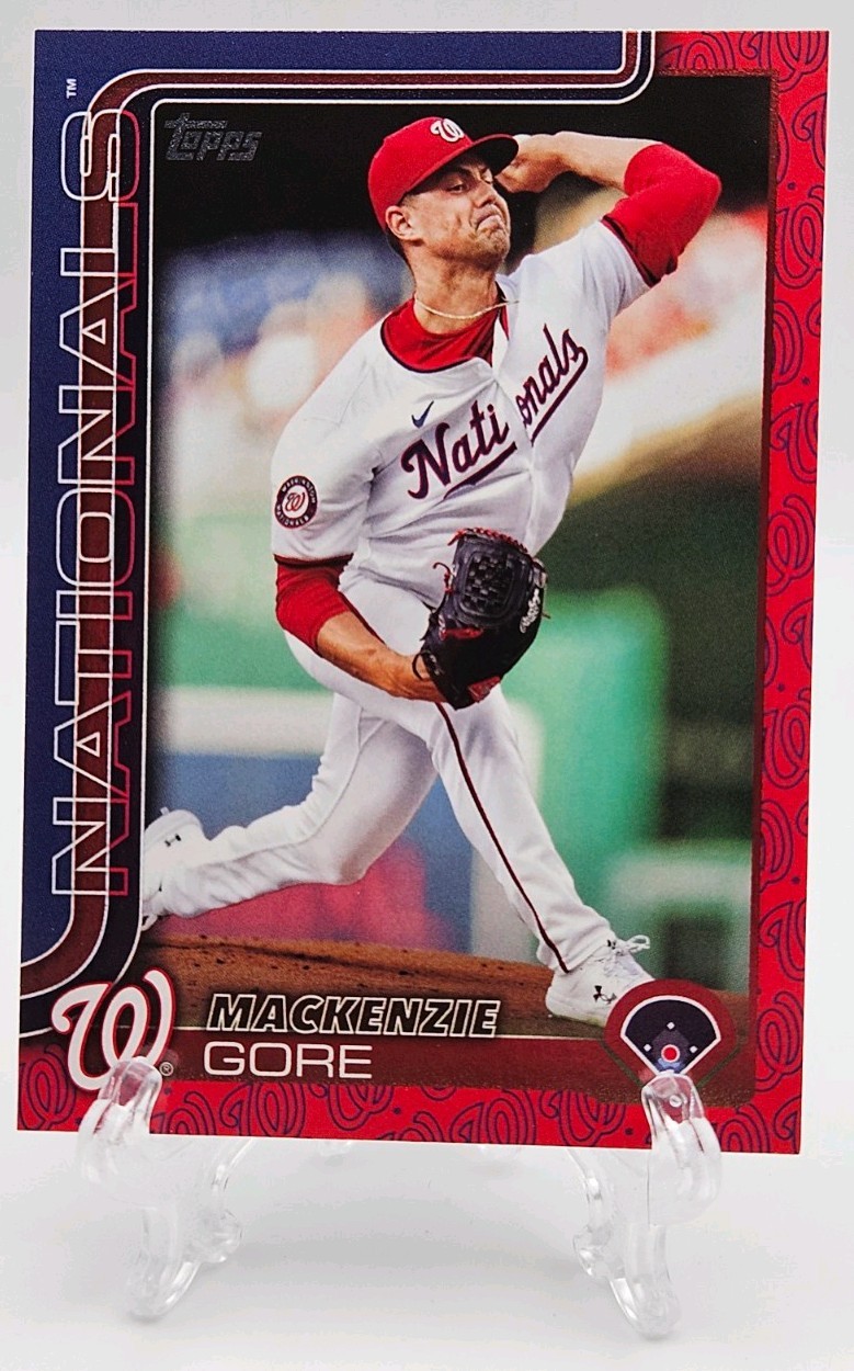 2025 Topps #334 MacKenzie Gore Team Color Border SP Nationals PR: 400