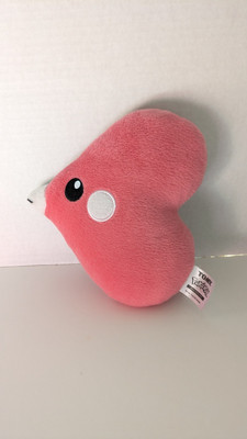 Pokemon TOMY Luvdisc Pink Heart Shaped Stuffed Plush Gotta Catch 'Em All