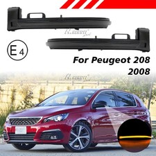 Paar  Spiegelblinker Aussenspiegel Schwarz Blinker Für Peugeot 308 2013-2019