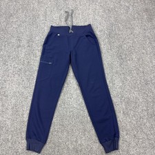 FIGS Technical Collection Jogger Scrub Pants Womens XS Navy Blue Stretch