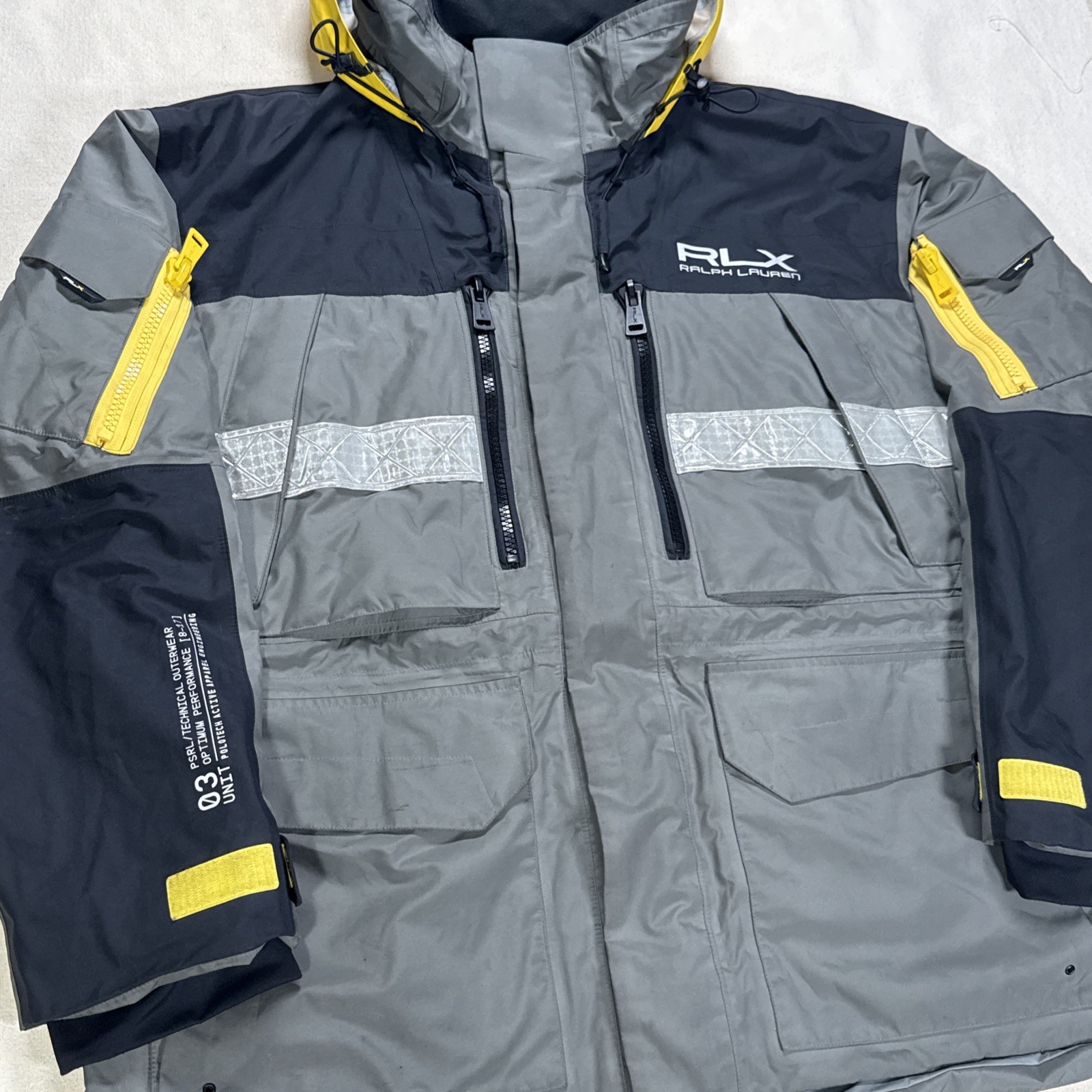 RLX Polo Ralph Lauren Military Army Unit 03 Reflective Rescue Rain Tech Jacket - second product detail image