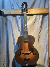Vintage 1930s Full Acoustic Archtop Guitar Modified Gibson-Style Neck