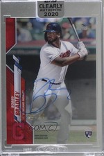 2020 Topps Clearly Authentic Auto Red /50 Bobby Bradley #CCA-BB Auto 05u0