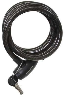 Sunlite Integrated Key Cable Lock w/Bracket, 12mm x 6 ft. - Afbeelding 2 van 2
