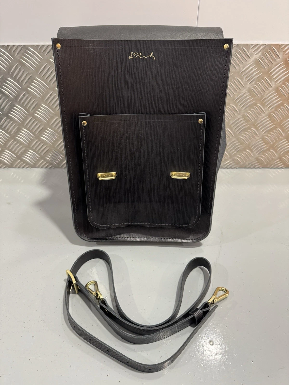 Cambridge Satchel England Wicked Portrait Messenger Black Bag Brand New 6