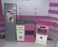 Barbie Dream House Kitchen Fridge Sink Oven  Dishwasher