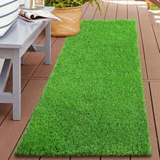 Artificial Grass Outdoor Runner Rug 4 FT X 10 FT