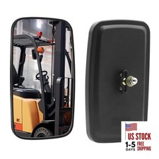 Tractor Mirrors,Forklifts Mirror, Universal Truck Mirror, Rear or Side Black