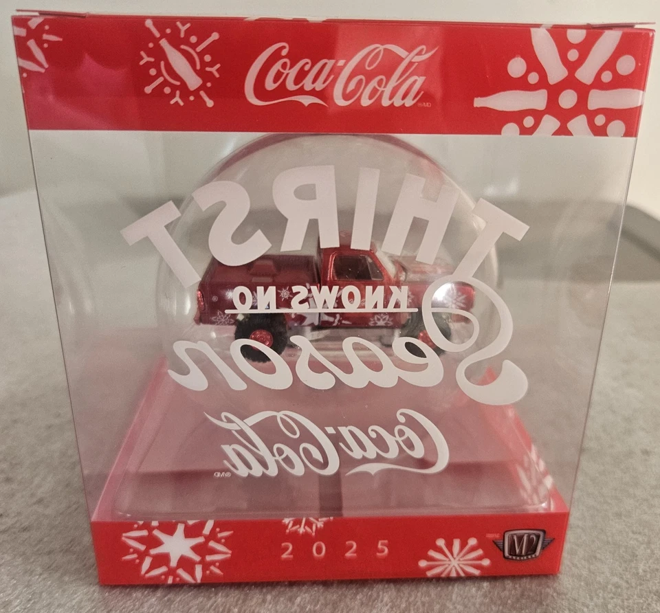 2025 M2 Machines Christmas Ornament CHASE Coca-Cola 1974 Dodge Power Wagon - Image 2 of 4