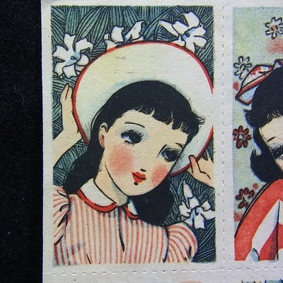 Vintage Junichi Nakahara Gril Illustration/K295f | eBay