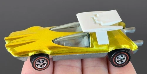 Vintage Hot Wheels Redline 1970 Yellow Swingin’ Wing US - Extremely Nice! NR!