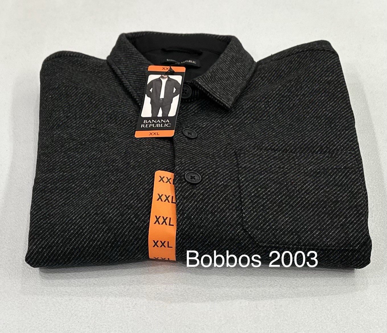 Banana Republic Men's Regular Fit Lined Warm Cozy Shirt Jacket, Black , Size XXL