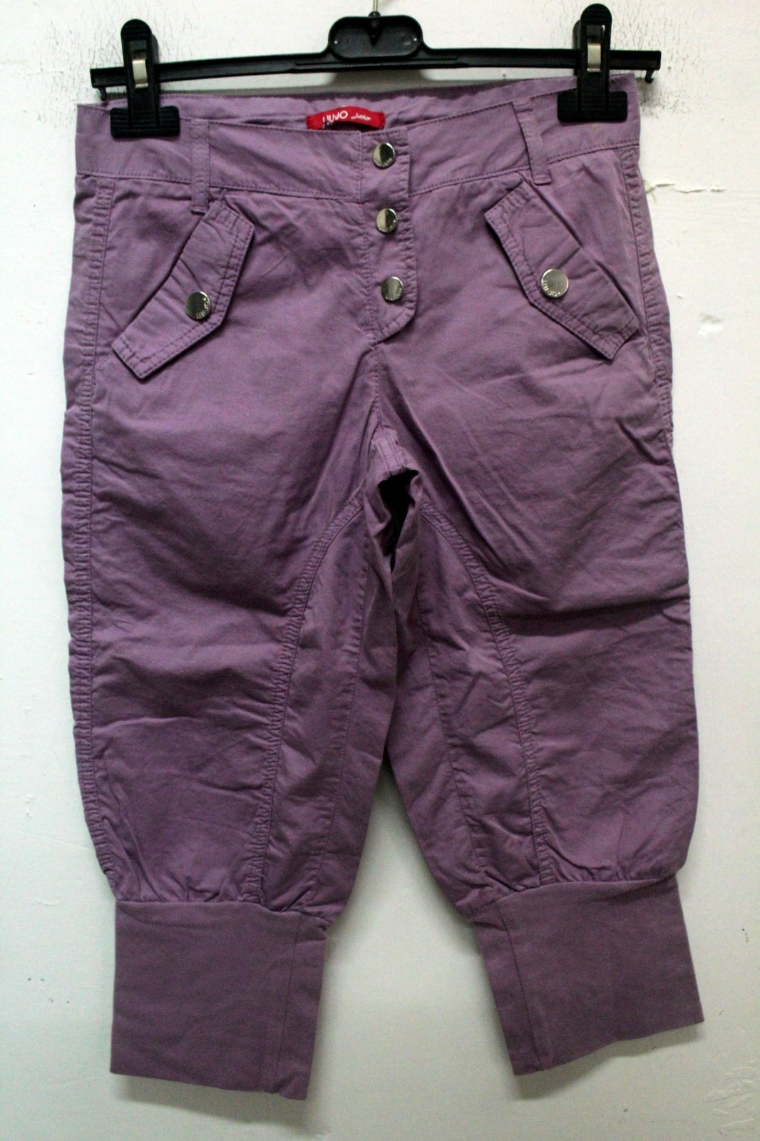 Pantalones Niña Liu Jo Junior 12 Años Lila Algodón Moda Teen Outfit Chic