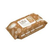 Air Jungles 3in1 Leather Cleaner Wipes 70 Count, Extra 70 Count Pack of 1 