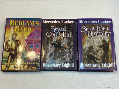Bedlam's Bard Mercedes Lackey Books 1-2 4-5 HCDJ 1st BC ed. Ellen Guon lot of 3