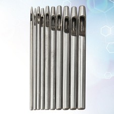 10 Pcs Metal Hole Punch Craft Set Hollow Puncher Belt Punch Tool