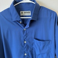 Dixxon Performance Bamboo Series Men's 2X Short Sleeve Shirt Blue D-Lux