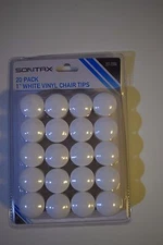 VINYL CHAIR TIPS 20 Pack 1'' inch White - Sontax  - NEW