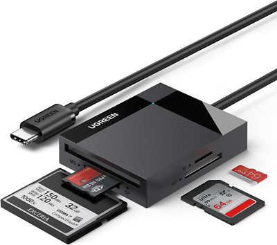UGREEN USB C 104MB/S Kartenleser Sd/Micro SD Card Reader USB C CF Kartenleser 4 