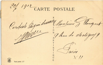 Carte Postale Vintage Glamour Lady Signée Par L'artiste - Grand Chapeau (b51635)
