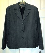 NWT Rafaella Petites 2 Way Stretch Grey Classic Blazer Jacket 10P ret 80
