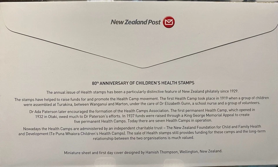 NEW ZEALAND 2009 CHILDREN'S HEALTH FIRST DAY COVER - Image 2 of 3