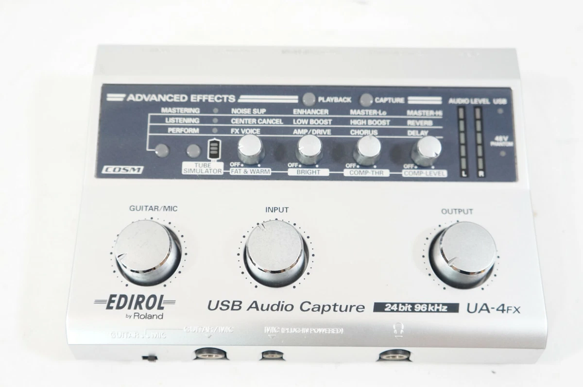 Edirol UA-4FX USB Audio Capture AUDIO I/F Built-in Effects UA4FX Roland