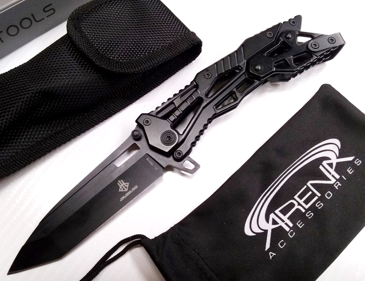 Jin Jun Lang Pocket Knife 5Cr15MoV Blade Mechanical Lock Manual