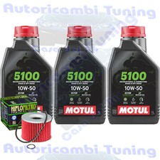 Kit Tagliando Olio Motul 5100 10W50 + Filtro Per Honda CB650 Nighthawk 1980>1983
