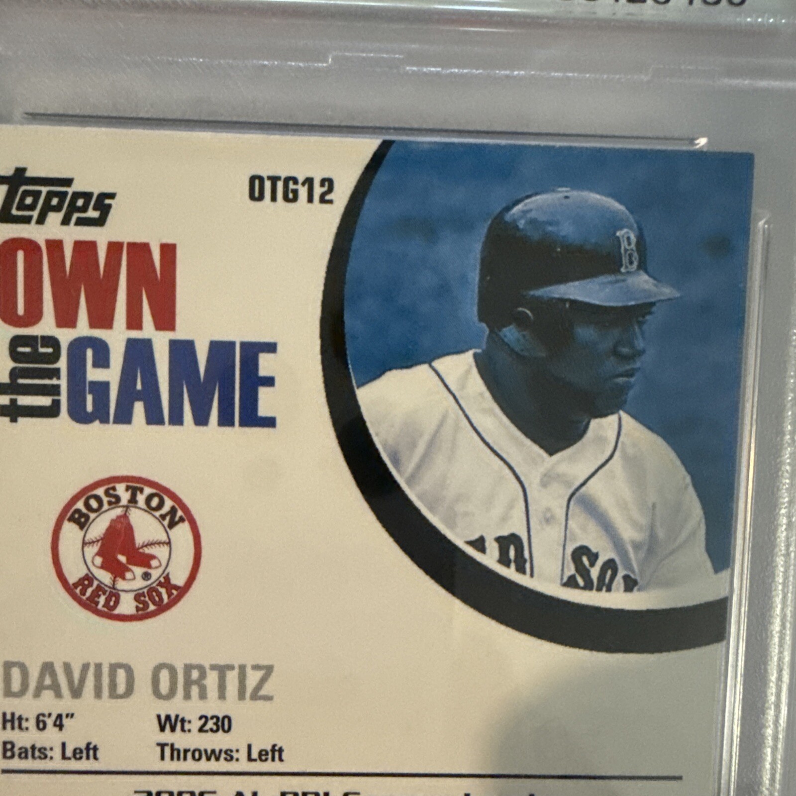 2007 Topps David Ortiz Own the Game #OTG12 PSA 10 Red Sox POP 17  HOF view 7