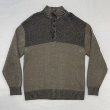 BKE Men's Quarter Button Pullover Sweater sz XL