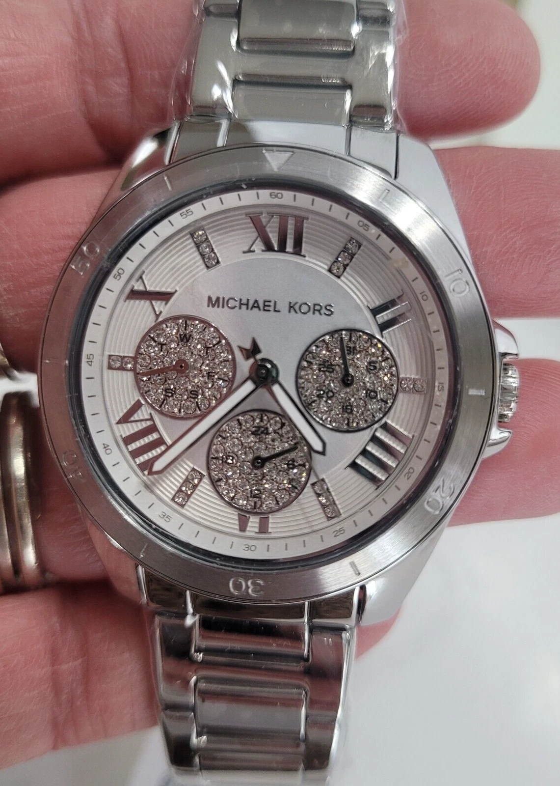 Michael Kors Orologio Cronografo Donna MK7263 Bradshaw Acciaio Inox