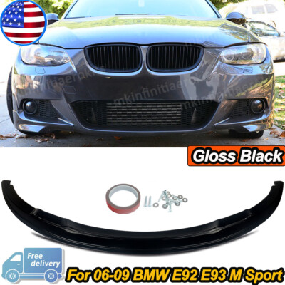 For BMW E92 E93 M Sport Pre-LCI 06-09 Performance Style Front Bumper Lip Spoiler