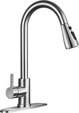 Kitchen Faucet with Pull Down Sprayer Brushed Nickel Sink Faucet.