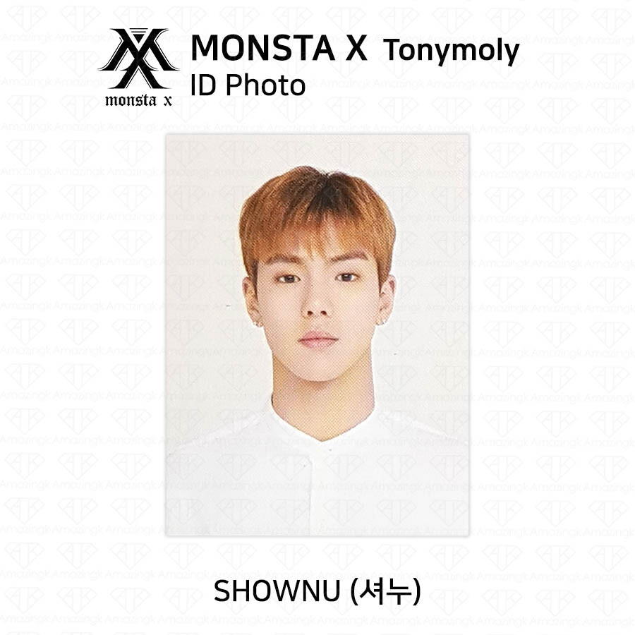 Monsta X Tonymoly Official Goods ID Photo Wonho Kihyun