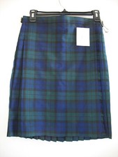 Glen Appin Girls Pleated Tartan Scottish Kilt Skirt 12/14 Made In Scotland NWT