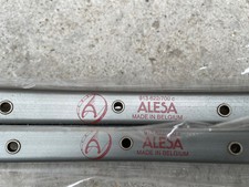 2 Vintage Nos Alesa 700c Grey Rims Bike Bicycle 32 H