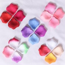100pcs SILK ROSE PETALS FLOWER TABLE DECOR CONFETTI WEDDING ENGAGEMENT PARTY