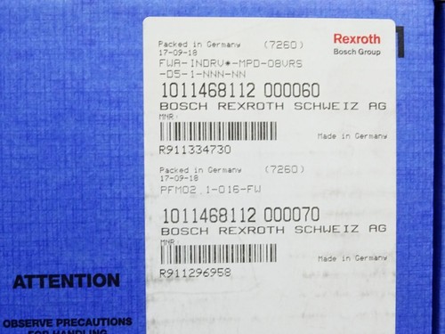 Bosch Rexroth R911328080 CDB01.1C-S3-ENS R911334730 R911296958 Neu versiegelt - Picture 3 of 4
