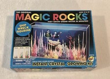 NIB Original Magic Rocks Crystal Growing Kit 2929 Shipwreck Figure Display Tank