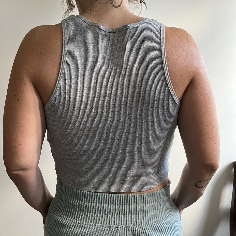 BDG urban outfitters medium rib cropped tank top wife beater