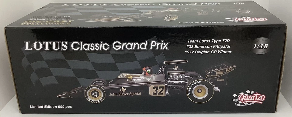 1972 1/18 #32 Emerson Fittipaldi Lotus 72 Type 72D “Belgian GP Win” 1 of 999 - Image 2 of 3