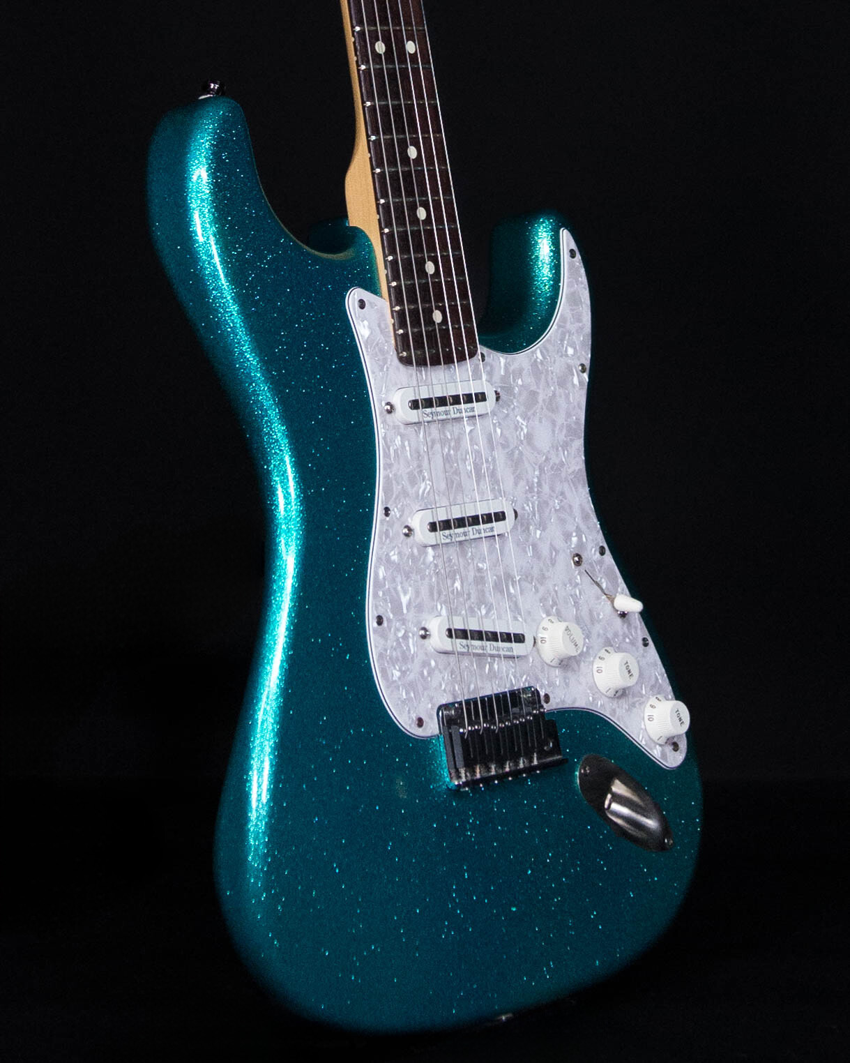 Fender Special Run Sparkle American Series Stratocaster, 2001, Teal Sparkle -