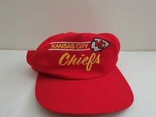 Vintage Kansas City Chiefs Snapback Trucker Hat Cap NFL Football ANNCO Read