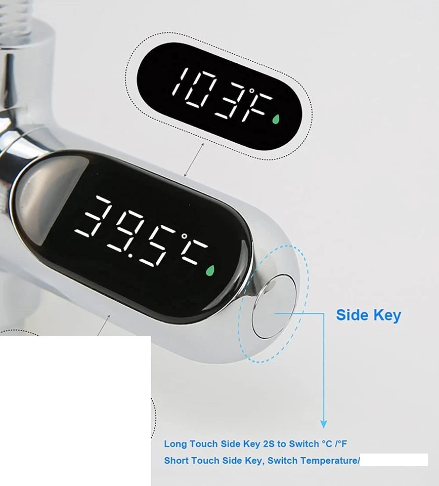 Garden Hose Thermometer Temperature Gauge Water Change Fish Tanks Aquariums F+C - Image 3 of 4