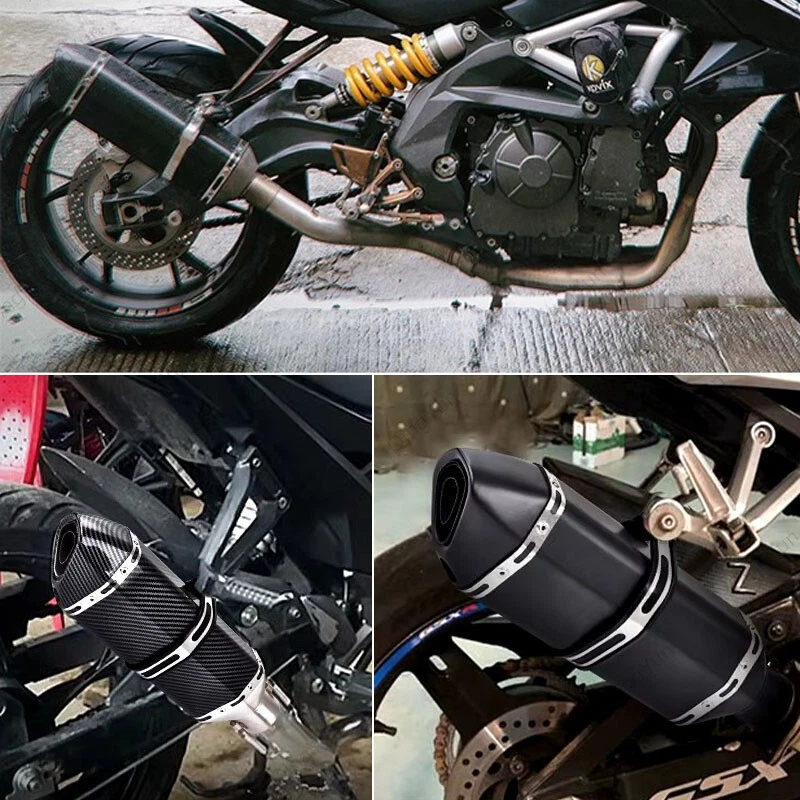 51mm Slip-On Exhaust Pipe Muffler For CFMoto 250NK 300NK 400NK 450NK 650NK 800NK Foto 2 de 4