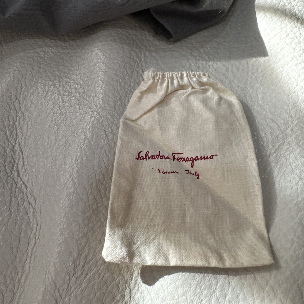 Salvatore Ferragamo Travel Belt Dust Bag Pouch Beige New | eBay