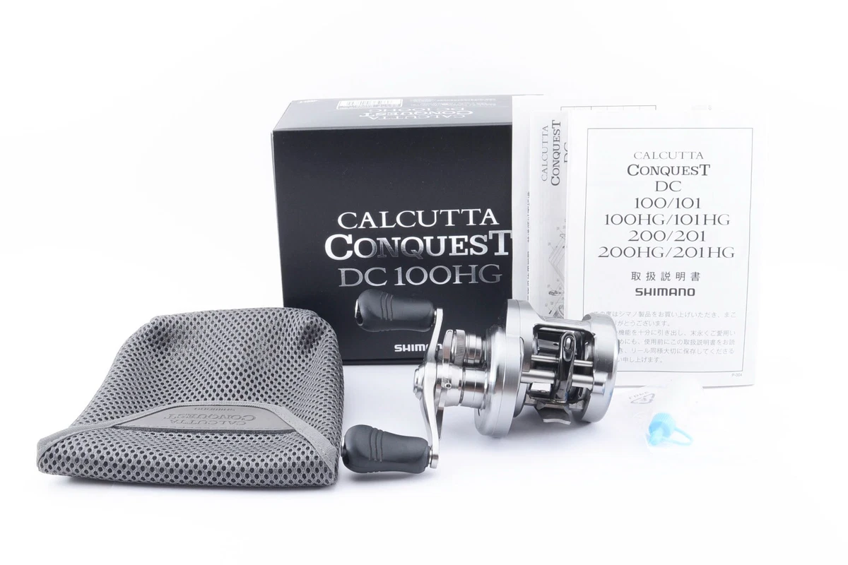 Exc Shimano 20 Calcutta Conquest DC 100 HG Bait Casting Reel w/Box 244